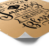 Goud-citaat voor Inspirerend familie Poster (Hoek)