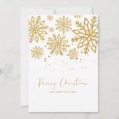 Goud Classy en Elegant Persoonlijk Kerstmis Feestdagenkaart (Voorkant)