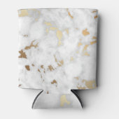 Goud Classy Marmeren stenen ontwerp Blikjeskoeler (Voorkant)