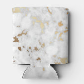 Goud Classy Marmeren stenen ontwerp Blikjeskoeler (Achterkant)