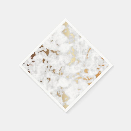 Goud Classy Marmeren stenen ontwerp Servet (Hoek)