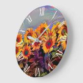 Goud Collectie van zonnebloemen Grote Klok (Hoek)