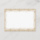 Goud Confetti en wit Informatiekaartje (Achterkant)