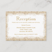 Goud Confetti en wit Informatiekaartje (Voorkant)