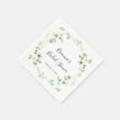 Goud Confetti Eucalyptus Foliage Vrijgezellenfeest Servet (Hoek)