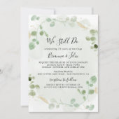 Goud Confetti Eucalyptus We hebben nog steeds een  Kaart (Voorkant)