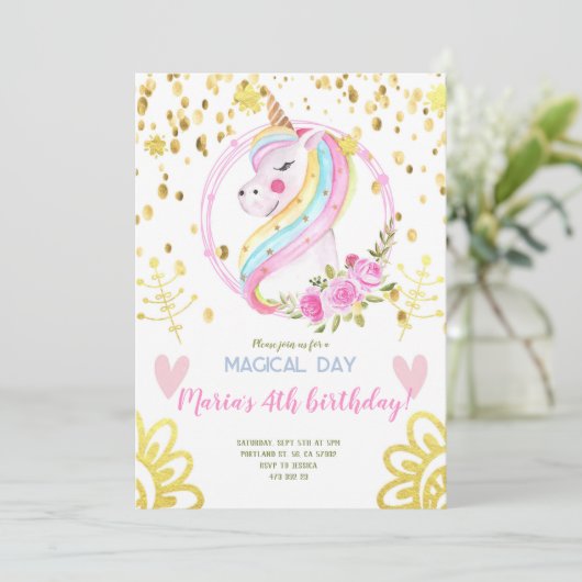 Goud Confetti Regenboogvlinder Kaart (Staand voorkant)