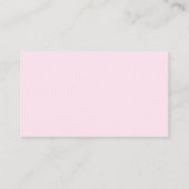 Goud Confetti Roze Baby shower Informatiekaartje (Achterkant)