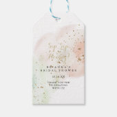 Goud Confetti Sip Hooray Vrijgezellenfeest Cadeaulabel (Voorkant)