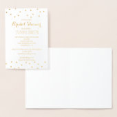 Goud Confetti Vrijgezellenfeest Folie Kaarten (Display)