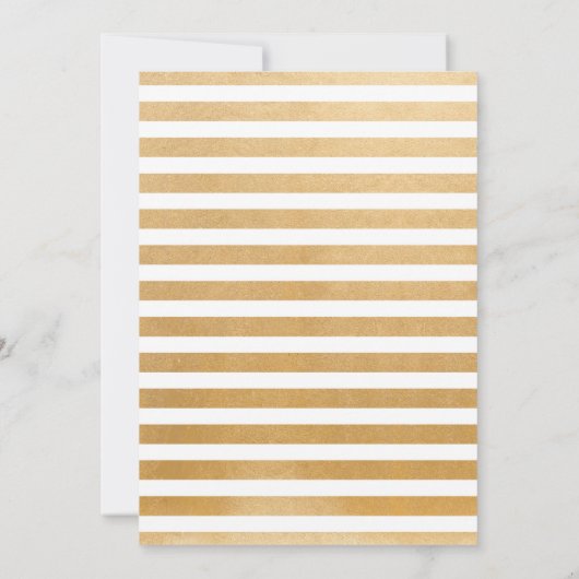 Goud Confetti + witte Florence Kaart (Achterkant)