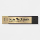 Goud CPA Kantoor Deurteken Naam Bord Deurbordje (Voorkant)