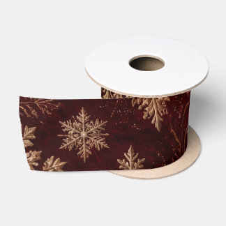 Goud & Crème Elegante Kerstmis Satijnen Lint