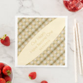 Goud crème en groen met grijs servet (Insitu)