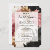 Goud Crème Roze Zwart Cowgirl Koeienhuid Kaart (Voorkant)