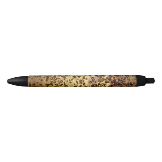 Goud Crunch Zwarte Inkt Pen (Voorkant)