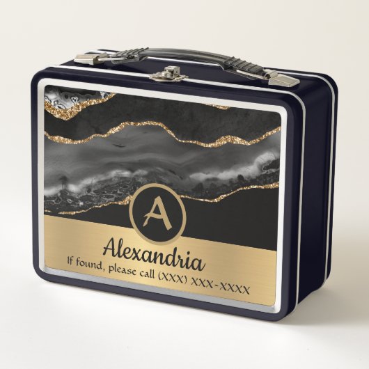 Goud Custom Monogram Naam Luxe Chique (Voorkant)