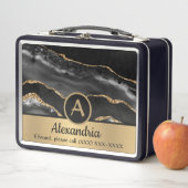 Goud Custom Monogram Naam Luxe Chique (In situ)