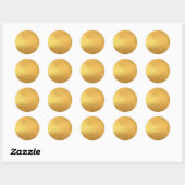 Goud Custom Trendy Ronde Sticker (Vel)