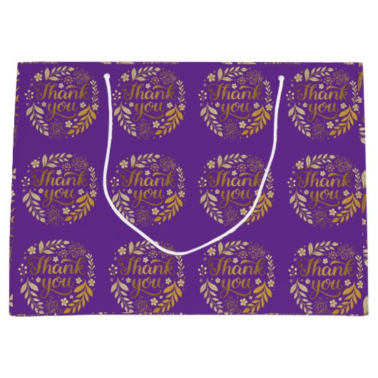 Goud Dank u Groot Cadeauzakje (Voorkant)