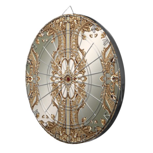 Goud Dartboard Dartbord (Voorkant Rechts)