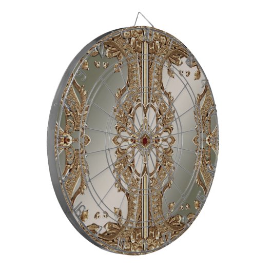 Goud Dartboard Dartbord (Voorkant Links)