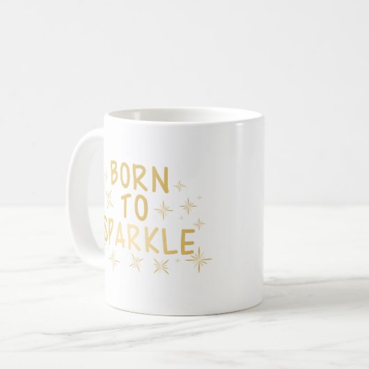 Goud dat aan Sparkle is geleend Koffiemok (Voorkant links)