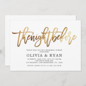 Goud de nacht voor de uitnodiging (Voorkant / Achterkant)