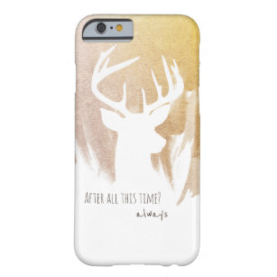 Goud Deer Patronus-telefoongevallen Barely There iPhone 6 Hoesje