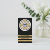 Goud, diamant, parels | juwelierszaak visitekaartje (Staand voorkant)
