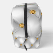 Goud Diamant Pluizig Wit Toilettasje (Rechts)