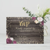 Goud Diamanten Bourgondië Bloemen Hout Kaart (Staand voorkant)