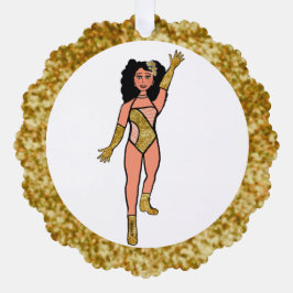 Goud & Diamanten Danser Ornament Kaart B