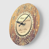 Goud Diamanten Houten 25e Huwelijksjubileum Grote Klok (Hoek)