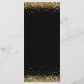 Goud Diamanten Uitnodiging 10e Verjaardagsdiner Pl (Achterkant)