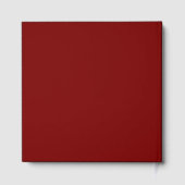 Goud & Diep Rood Kleuren Professioneel Modern Eleg Gastenboek (Achterkant)