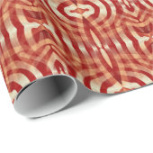 Goud dieprode Batik patroon cadeaupapier (Rol Hoek)