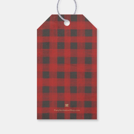 Goud Dit is de zeeoor van de rode buffel Cadeaulabel (Achterkant)