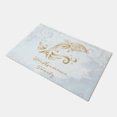 Goud Dolphin Persoonlijke Doormat Deurmat (Schuin)