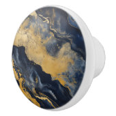 Goud donker marmeren patroon keramische knop (Rechts)
