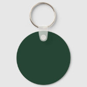 Goud & donkergroene kleur minimalistisch gewoon mo sleutelhanger (Achterkant)