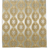 Goud  douchegordijn (Voorkant)