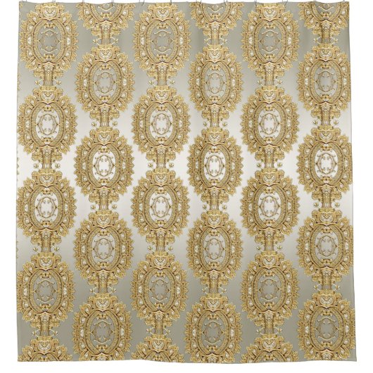 Goud  douchegordijn (Voorkant)