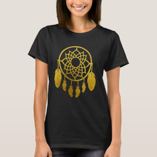 Goud Droomvanger Ontwerp Benaming Grafisch T-shirt
