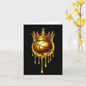 Goud druppelend honkbal trendy stedelijk respectee kaart (Gele Bloem)