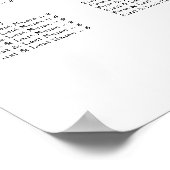 Goud dubbel geluk bruiloft poster (Hoek)