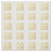 Goud dubbel geluk Lantaarns Aangepaste fabric Stof (Swatch)