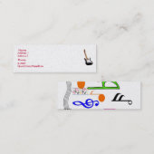 Goud, dunne profielkaart. mini visitekaartje (Voorkant / Achterkant)