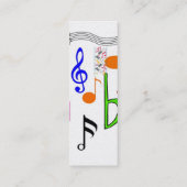 Goud, dunne profielkaart. mini visitekaartje (Achterkant)