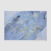Goud Dust Blue Waterverf Cloud Tissuepapier (Voorkant)